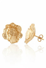 Load image into Gallery viewer, Poppy Studs Gold
