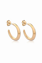 Load image into Gallery viewer, Crescent Hoops Gold Small