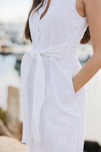 Load image into Gallery viewer, Marilyn Cotton Tie Dress