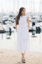 Load image into Gallery viewer, Marilyn Cotton Tie Dress