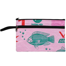 Load image into Gallery viewer, Recycled Feed Bag - Double Zip Case
