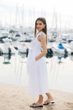Load image into Gallery viewer, Marilyn Cotton Tie Dress